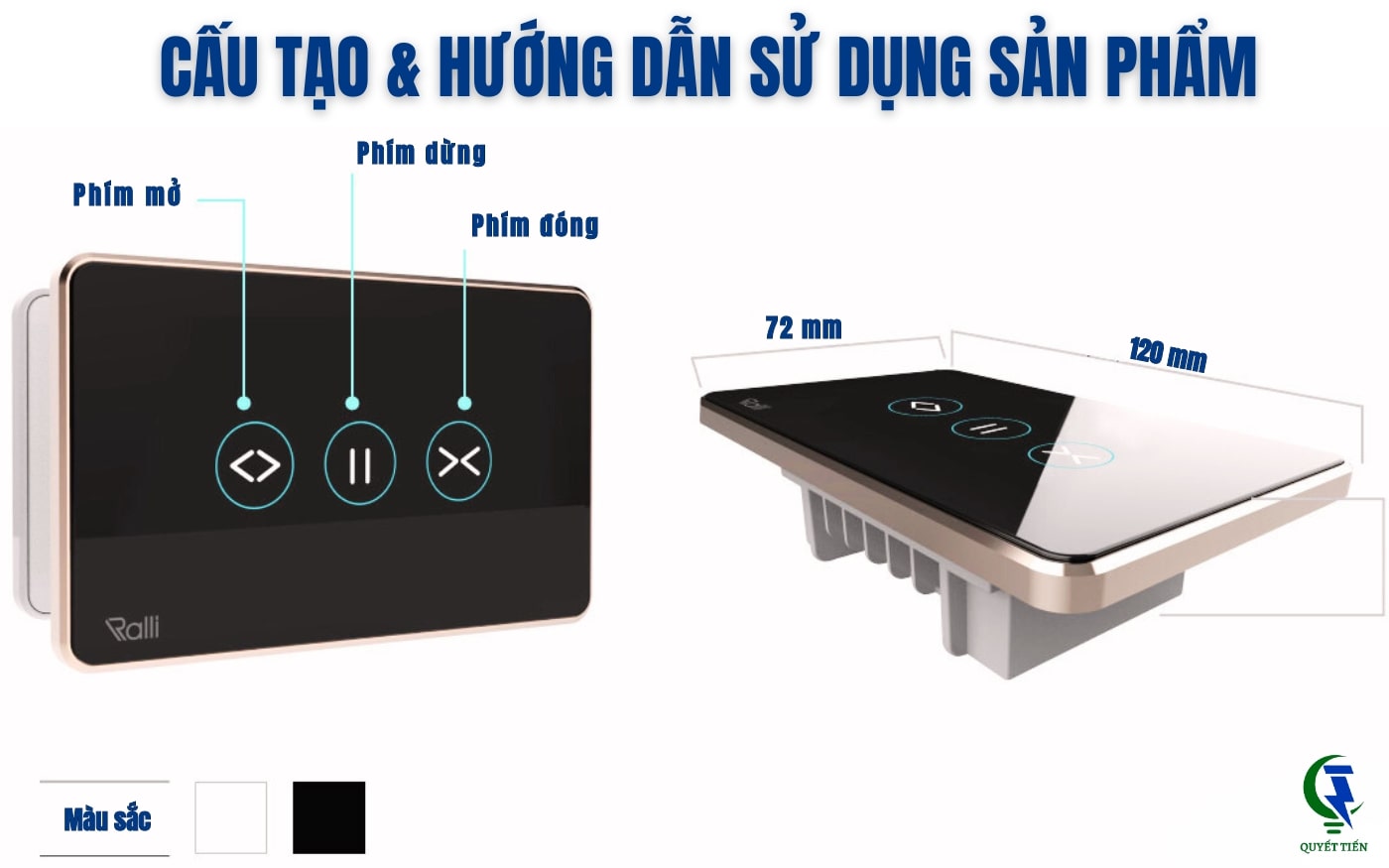 Cấu tạo & Hướng dẫn sử dụng công tắc cảm ứng wifi