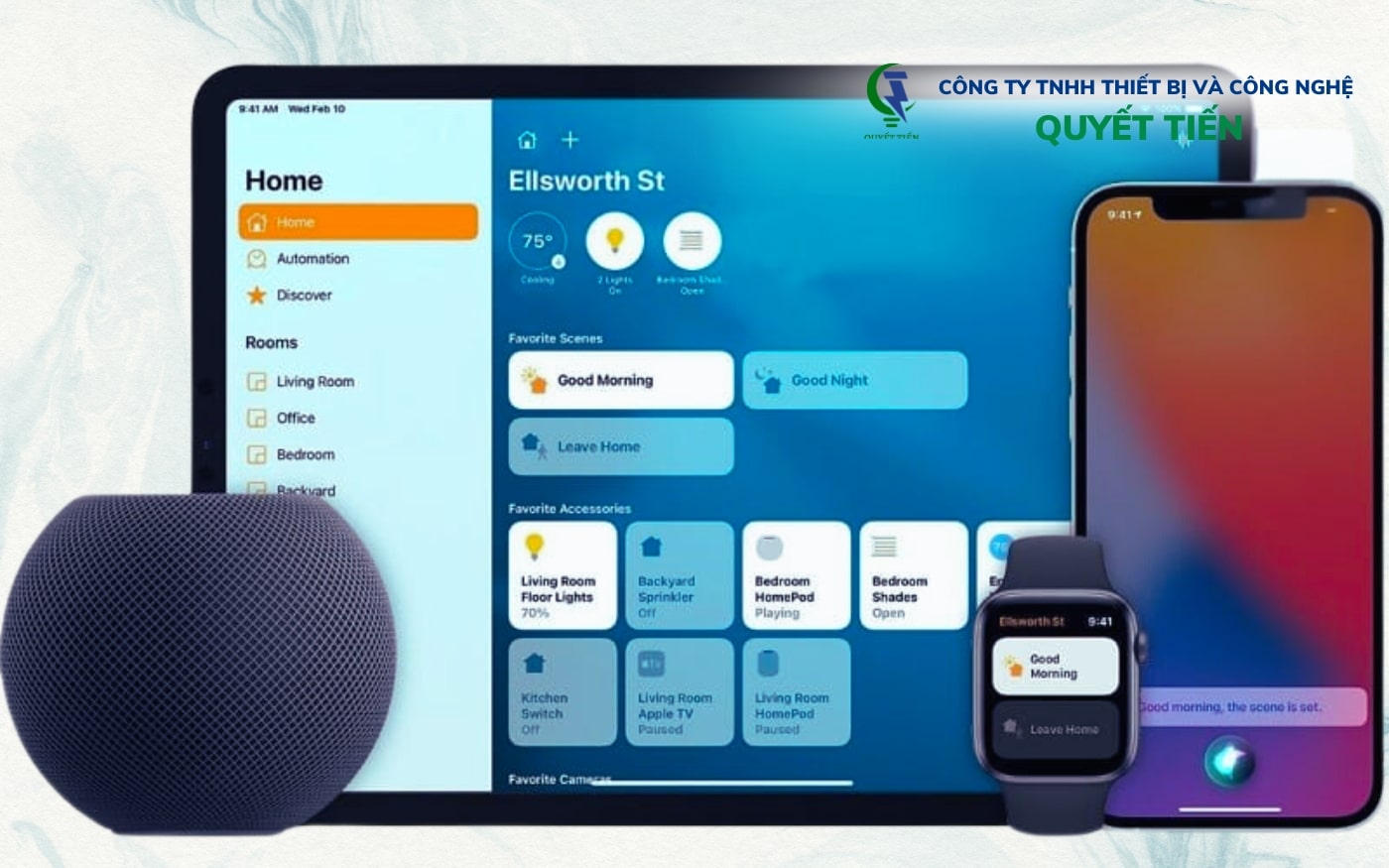 Hệ sinh thái HomeKit có đầy đủ thiết bị cho một căn nhà thông minh bởi nhà phát hành Apple