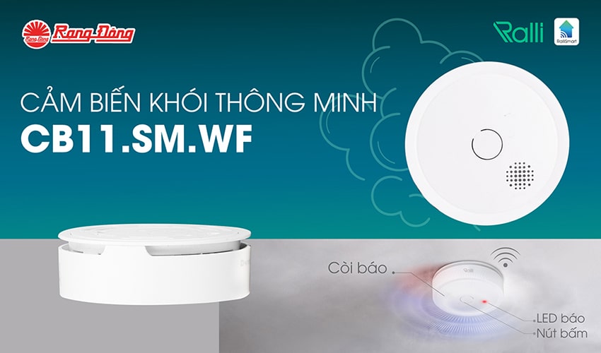 Cảm biến khói Wifi Thông Minh