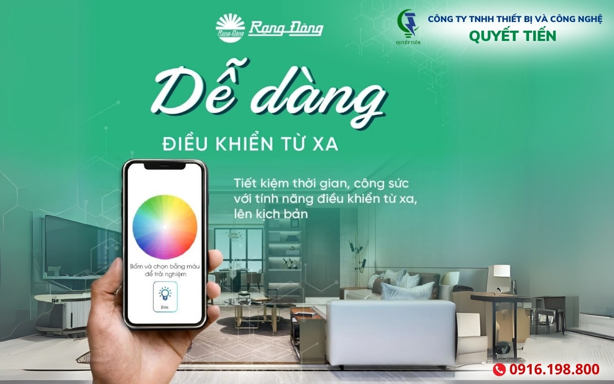 Đèn thông minh Rạng Đông - Điều Khiển Thông Minh, Tiện Lợi Với Ứng Dụng Di Động