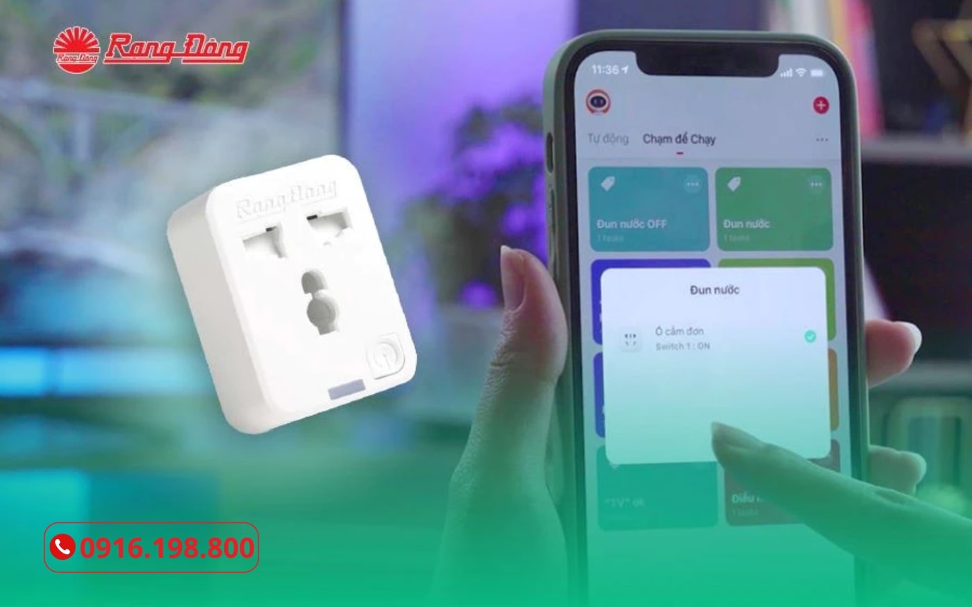 Hướng dẫn kết nối ổ cắm wifi đơn với app Ralli