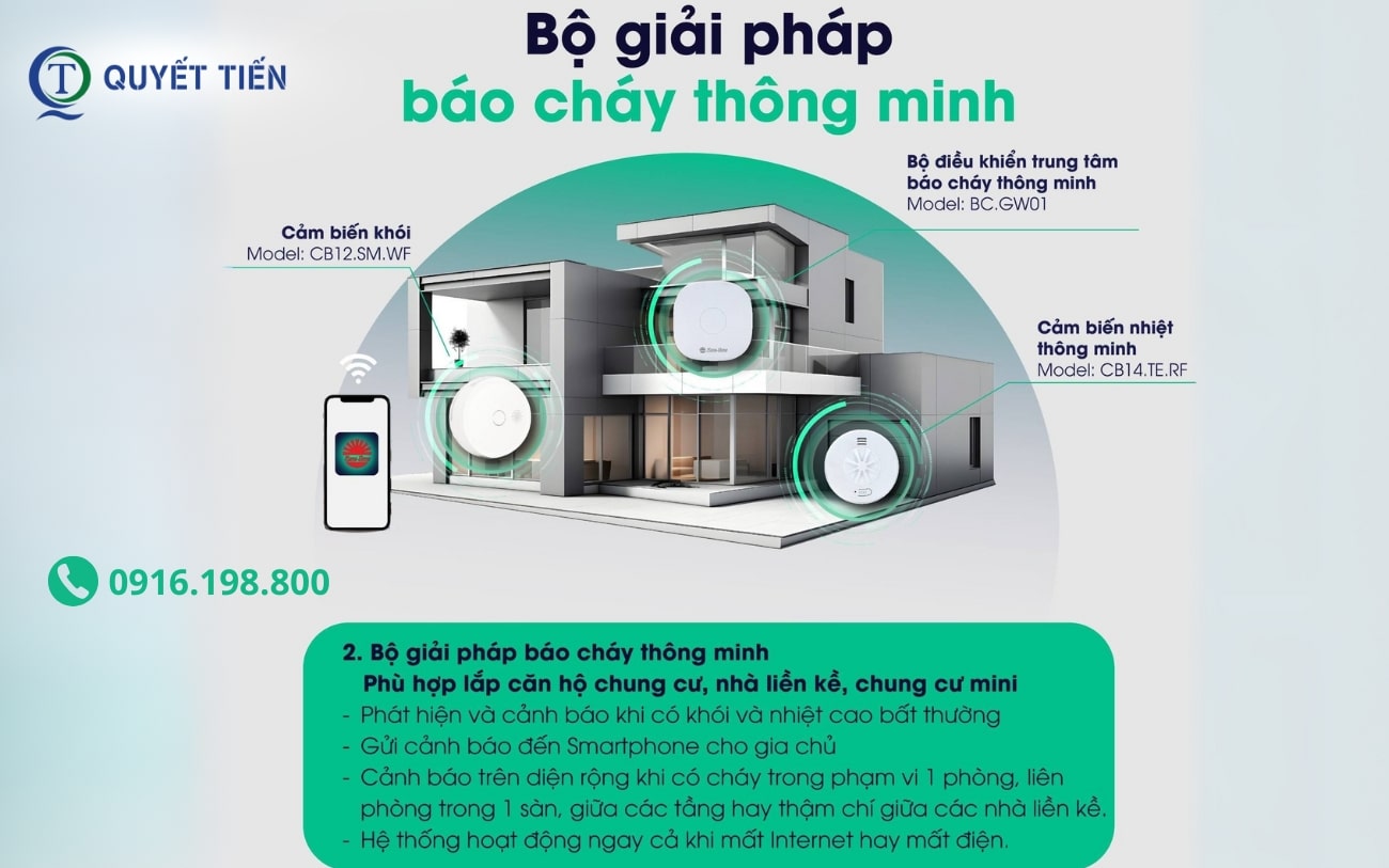 Cảm biến khói báo cháy thông minh