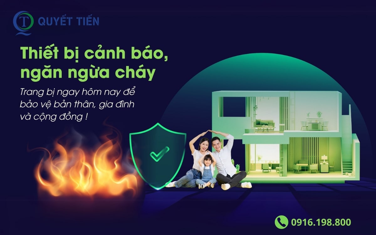 Thiết bị cảnh báo ngăn ngừa cháy Quyết Tiến 